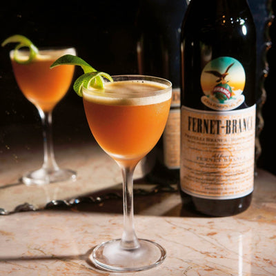 Orange Italian Fernet Braca Cocktail