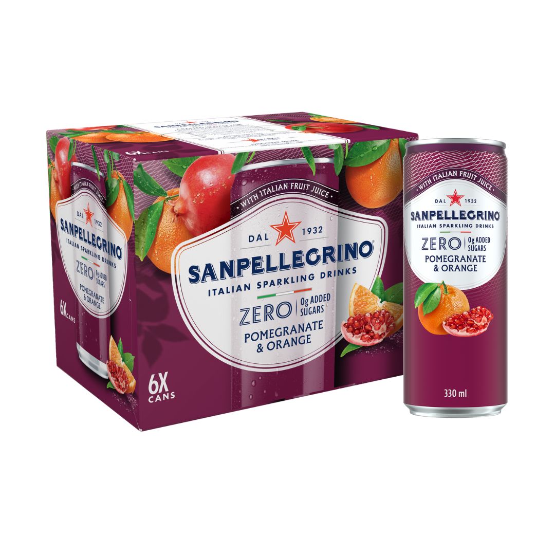 Sanpellegrino Zero | Pomegranate & Orange 330ml