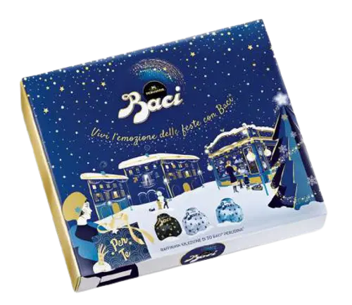 Baci | Assorted Sparkling Xmas Box (Silver) 250G