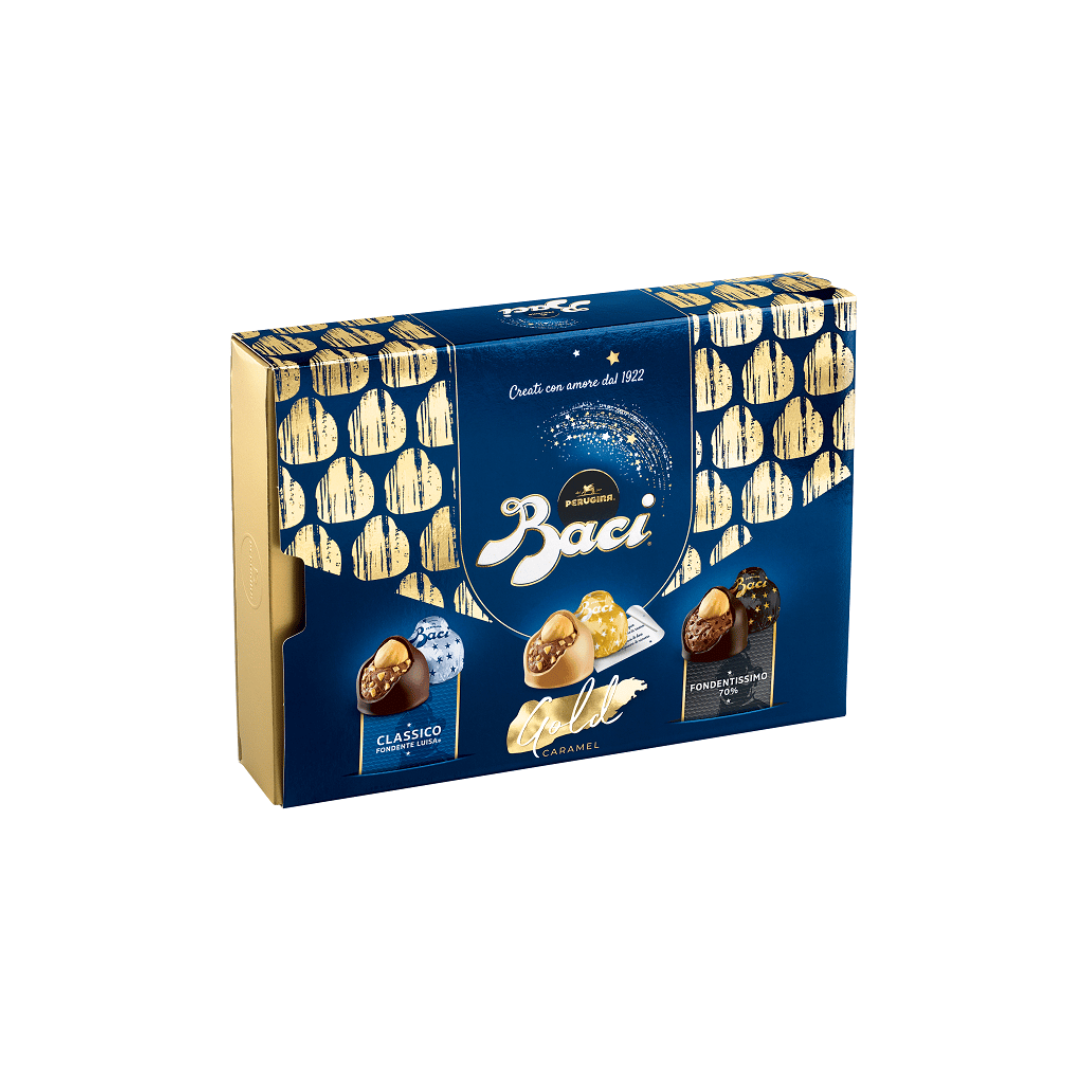 Baci | Assorted Sparkling Xmas Box (Gold) 250G