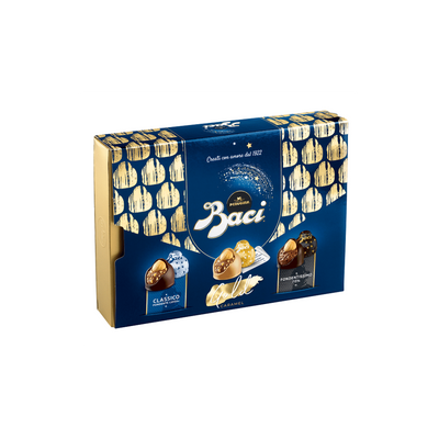 Baci | Assorted Sparkling Xmas Box (Gold) 250G
