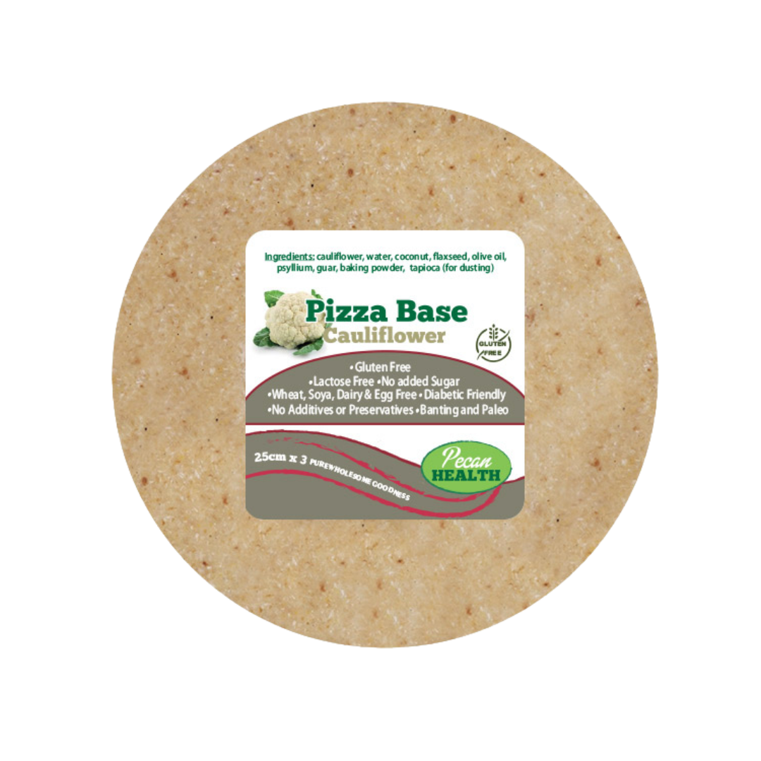 Pecan Health | Cauliflower (Gluten-Free) Pizza Bases 3X25cm