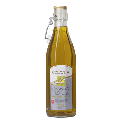 Colavita | Italian Unfiltered Extra Virgin Olive Oil Apulian Bottle 500ML