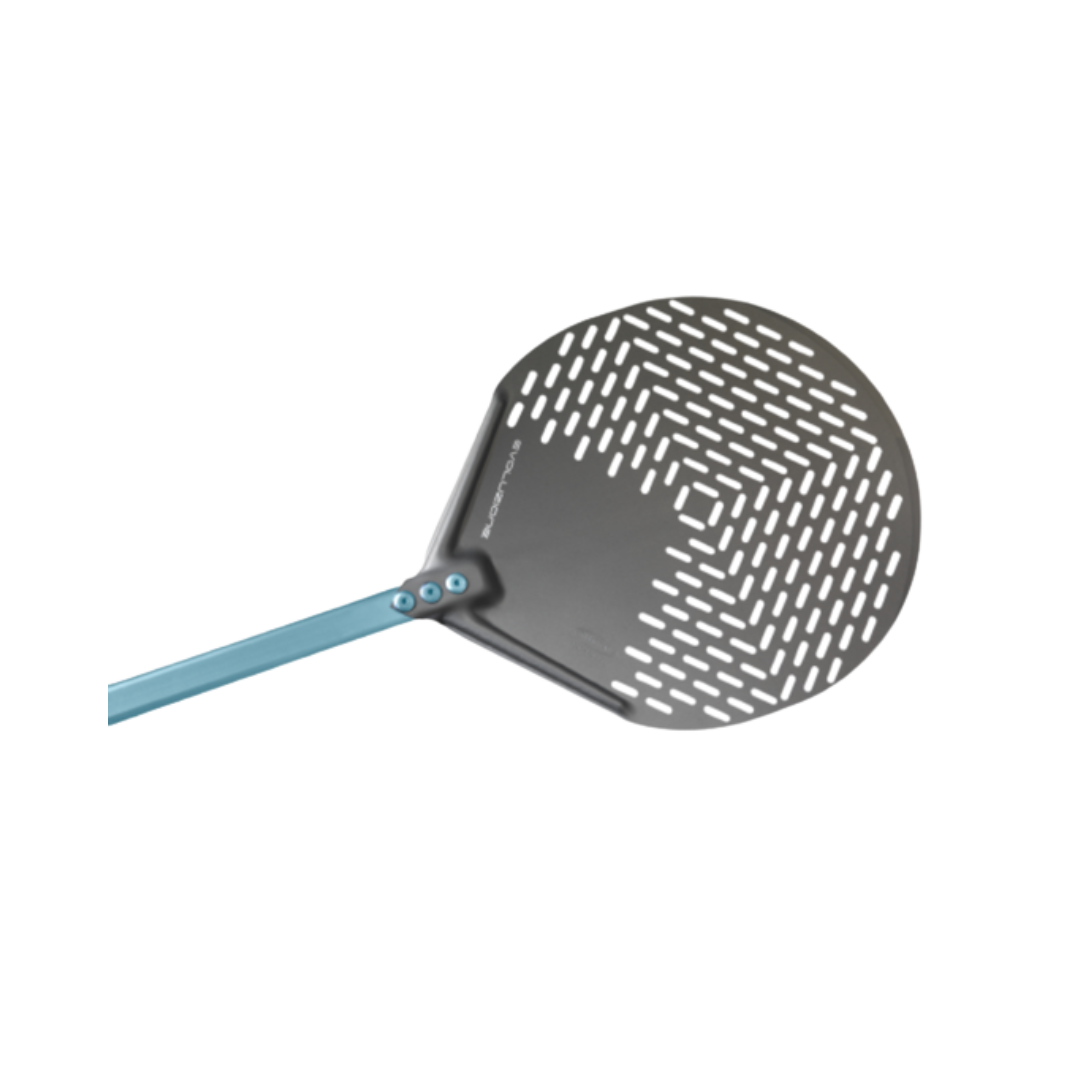 GI Metal | Evoluzione Perforated Round Pizza Peel 150cm Handle