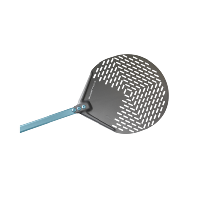 GI Metal | Azzurra Perforated Round Pizza Peel 32cm Round, 150cm