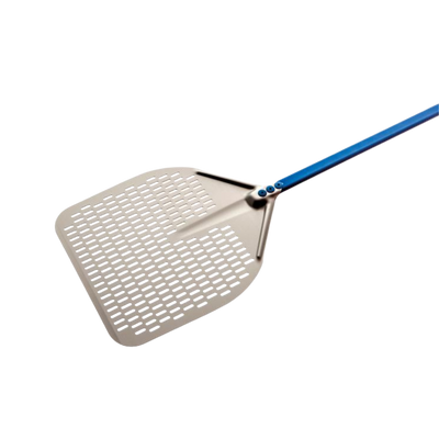 GI Metal | Aluminum Rectangular Perforated Pizza Peel 150cm Handle