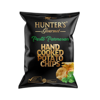 Hunters Pesto Parmesan Chips 100g