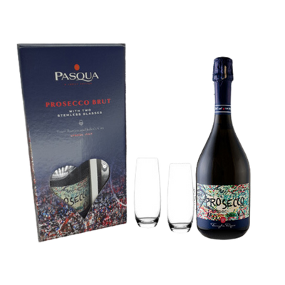 Pasqua | Giftpack R&J Prosecco Brut & 2 glasses