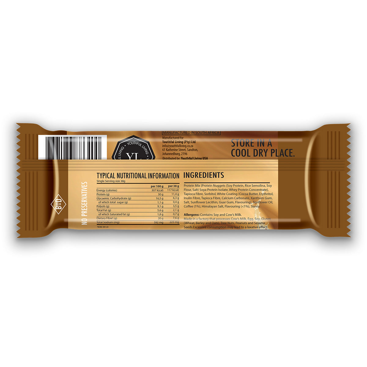 YL | Cereal Bar Cappuccino 12X38G