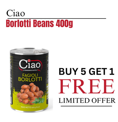 Ciao | Borlotti Beans 400G Bundle | BUY 5 & GET 1 FREE