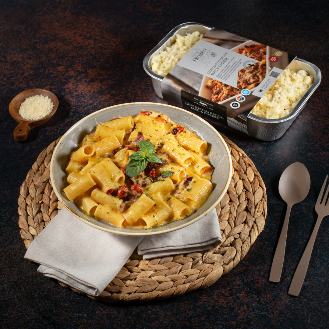 Villa San Govanni | Gratinated Bacon Mac & Cheese 400G | Available in GP only