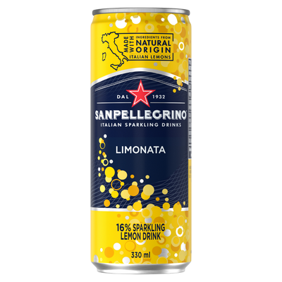 Sanpellegrino | Italian Sparkling Drinks | Lemon 330ML