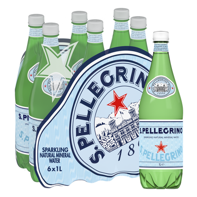 S.Pellegrino | Sparkling Mineral Water PET 6X1LT