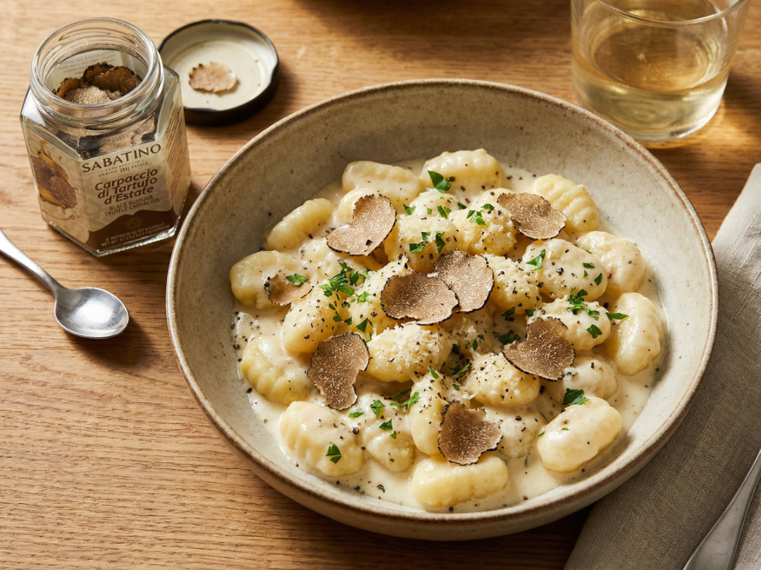 Gnocchi with White Truffle Sauce