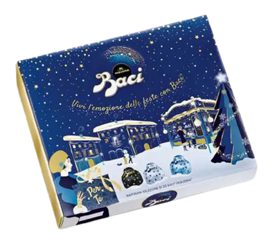 Baci | Assorted Sparkling Xmas Box (Silver) 250G