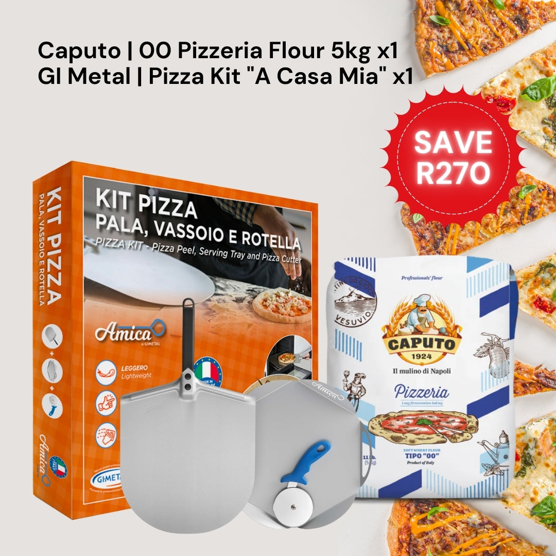 GI Metal Pizza Kit "A Casacasa Mia" & Caputo 00 Pizzeria 5KG