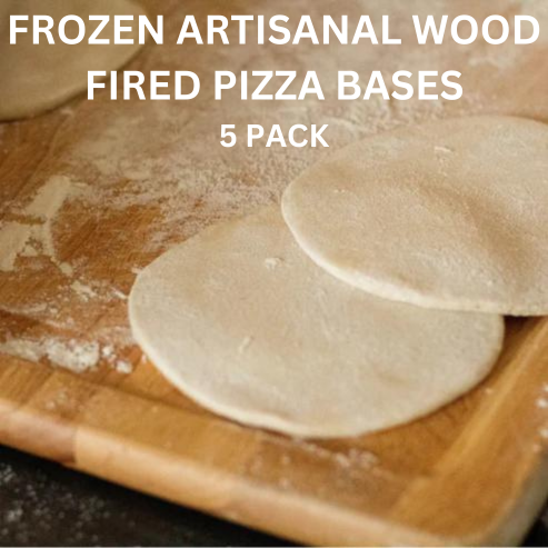 Frozen Artisanal Wood Fired Pizza Bases 5X150G