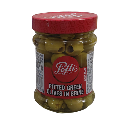 Polli | Green Pitted Olives 290G