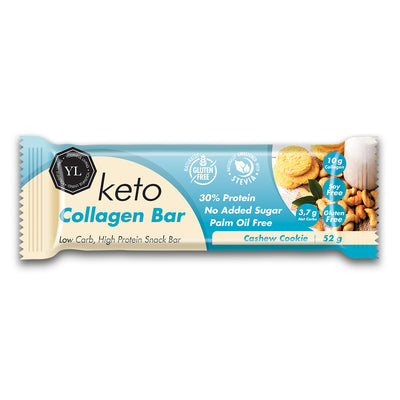 YL Keto Collagen Bar Cashew Cookie 12X52G