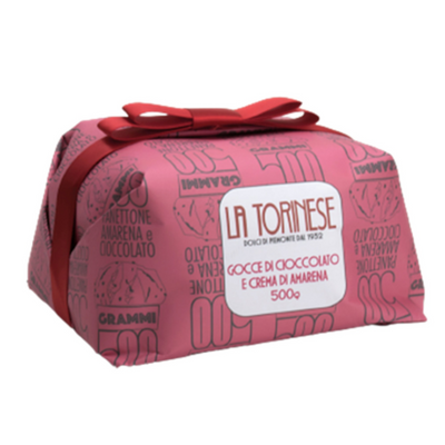 La Torinese | Panettone with Chocolate & Amarena Hand-Wrapped 500G
