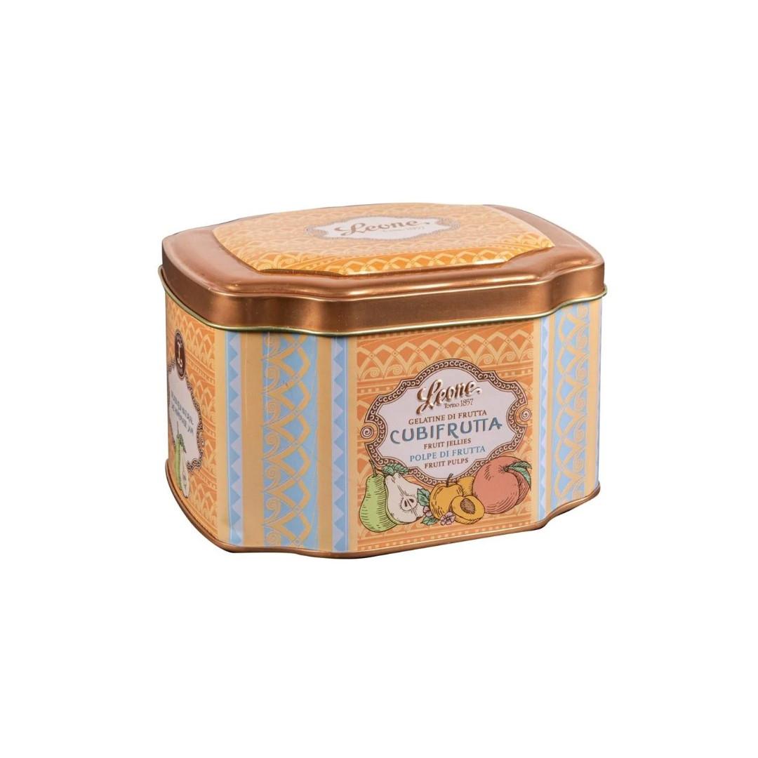 Pastiglie Leone | Pear, Peach & Apricot Fruit Jellies Gift Tin 200G