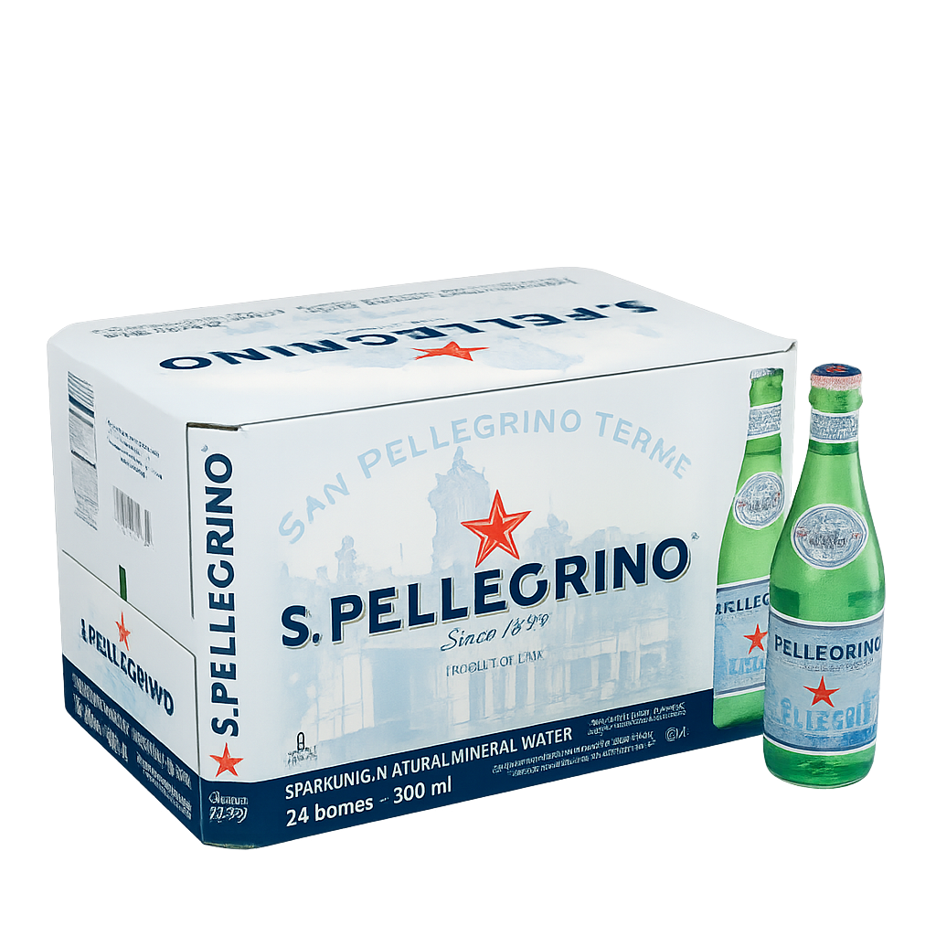 S.Pellegrino | Sparkling Mineral Water GLASS 24X500ML