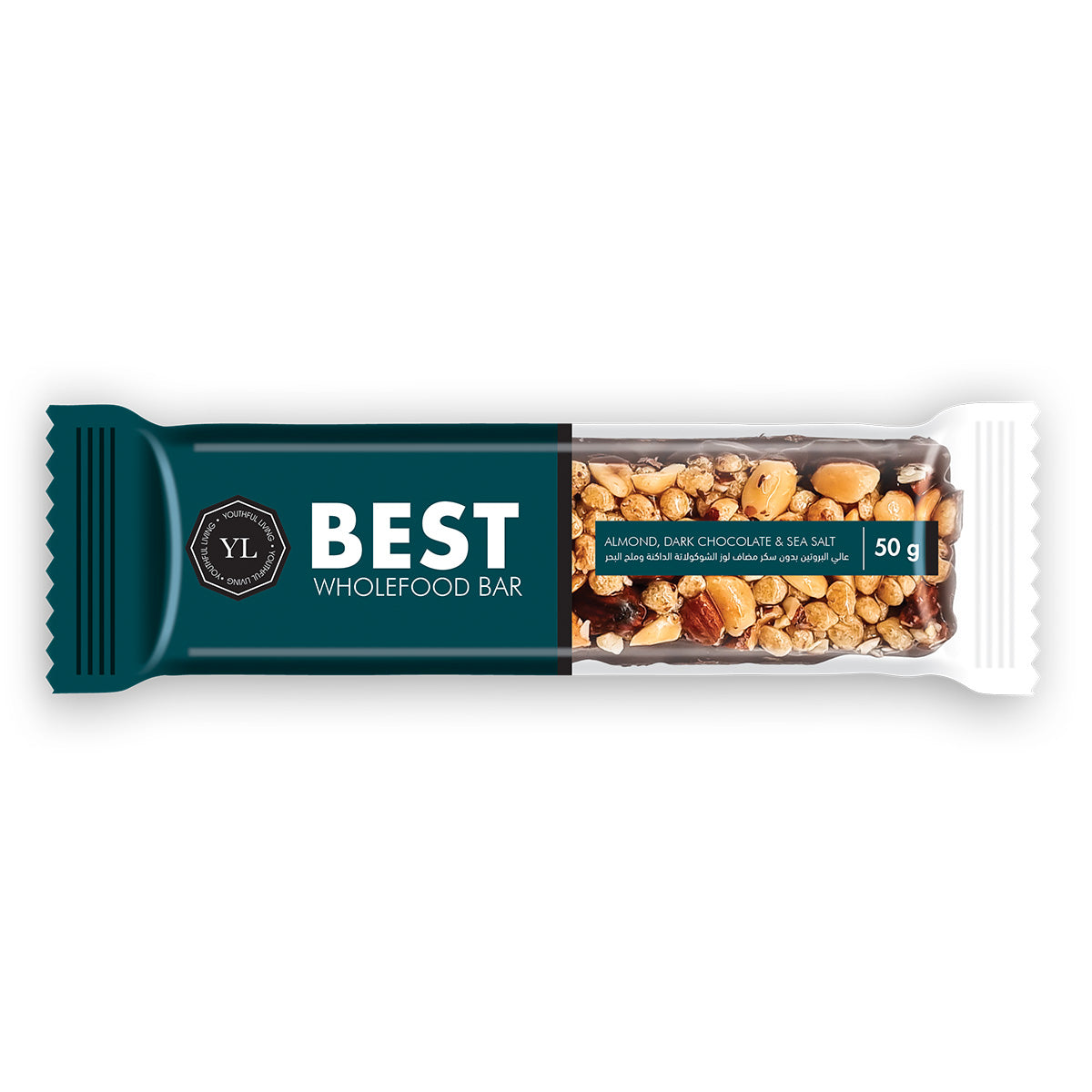 YL | Best Bar Dark Choc Almond & Sea Salt 12X50G
