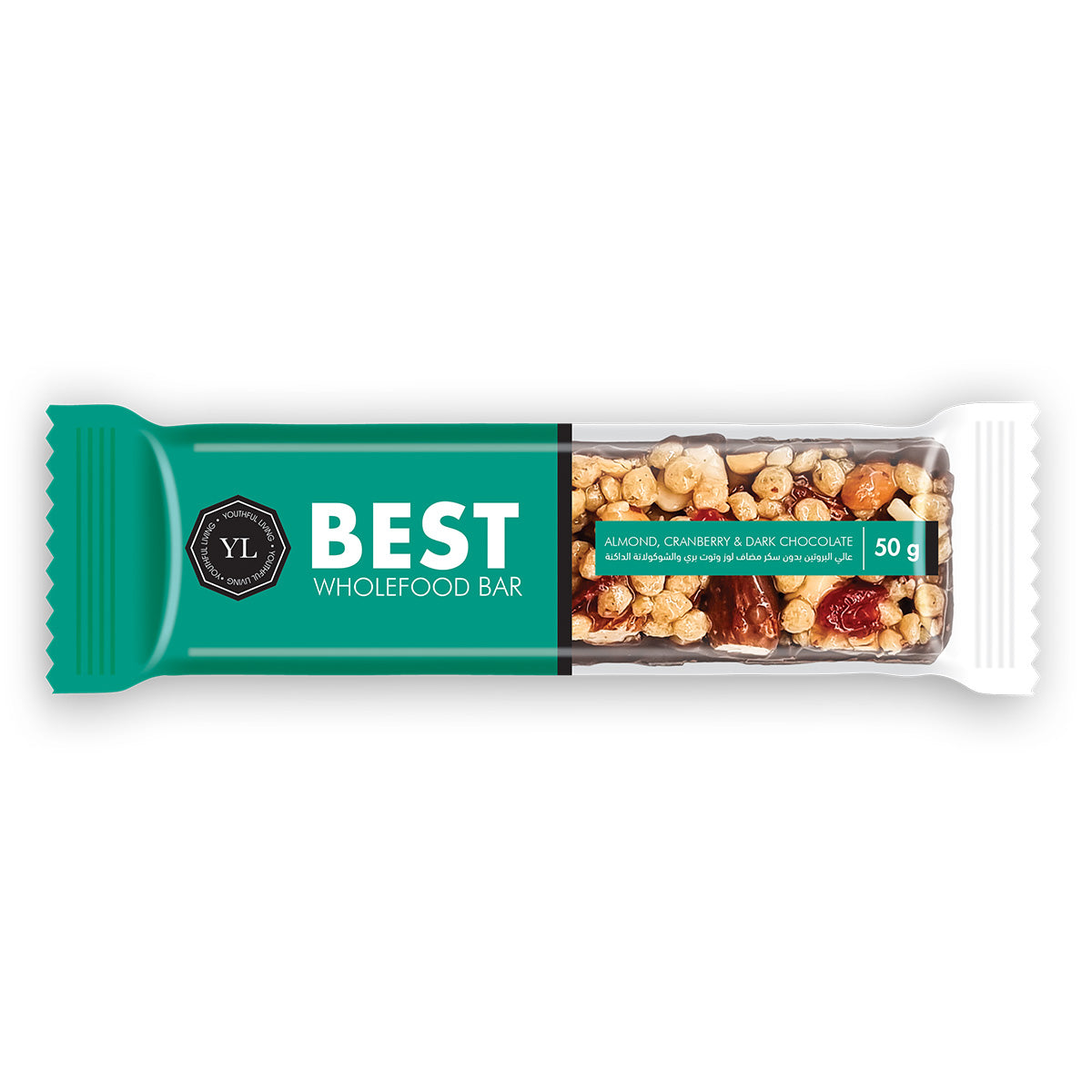 YL | Best Bar Dark Choc Almond & Cranberry 12X50G
