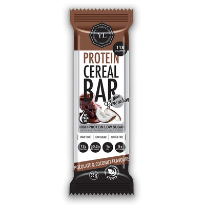 YL | Cereal Bar Chocolate Coconut 12X38G