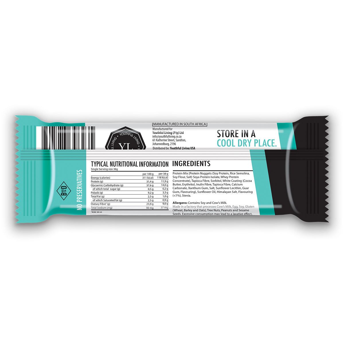 YL | Cereal Bar Milk Tart 12X38G