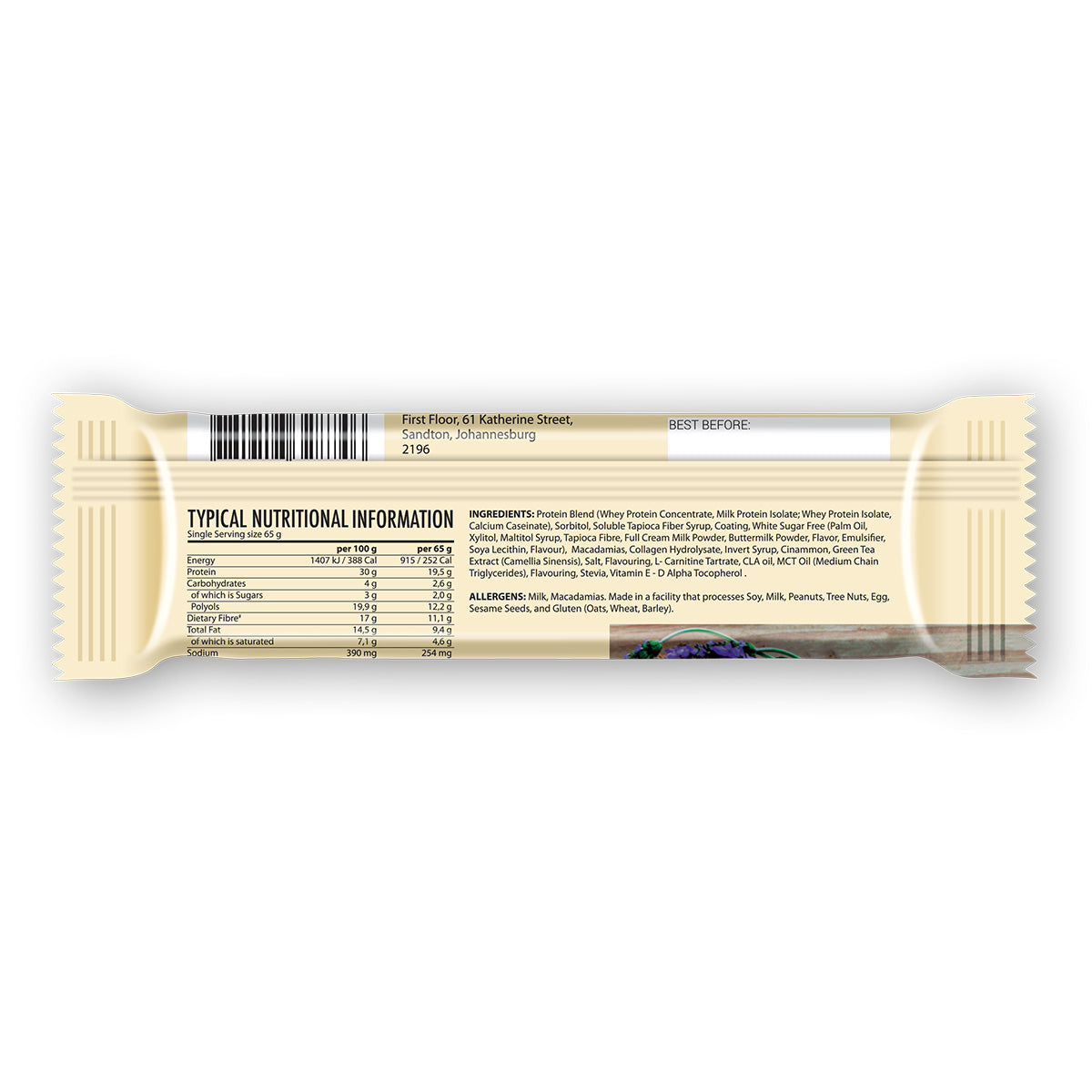 YL | Gourmet Protein Bar Milktart 12X65G