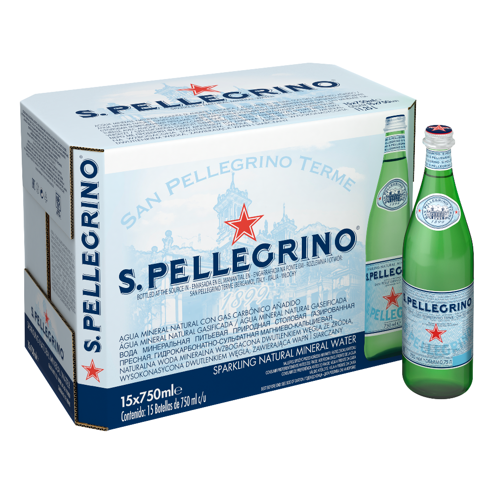 S.Pellegrino | Mineral Sparkling Water 12X750ML