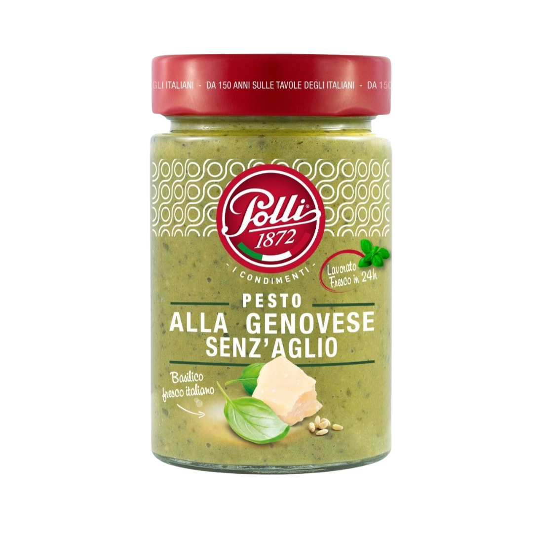 Polli | Basil Green Pesto without Garlic 190G