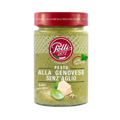 Polli | Basil Green Pesto without Garlic 190G