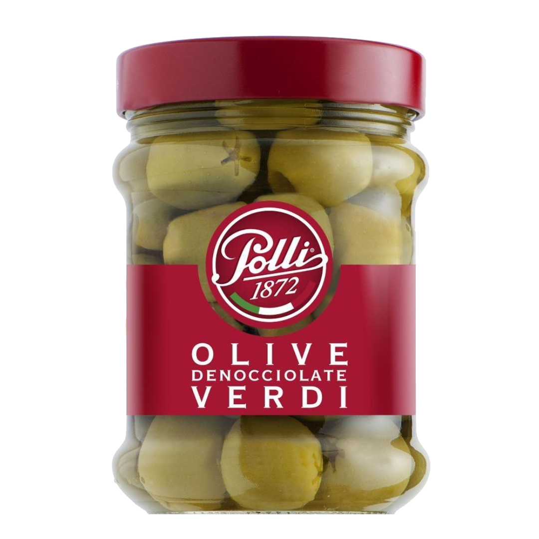 Polli | Green Pitted Olives 300G