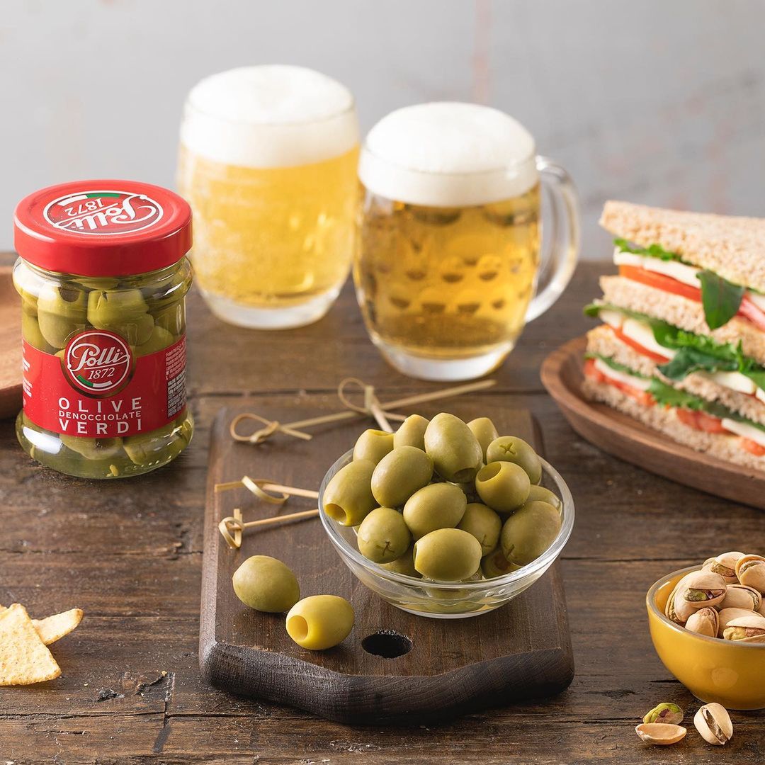 Polli | Green Pitted Olives 300G