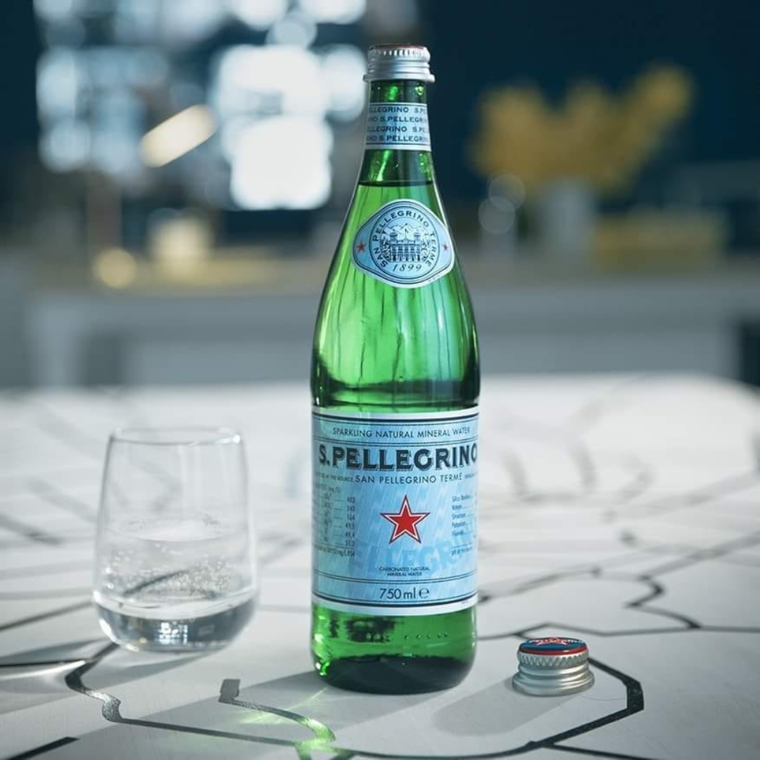 S.Pellegrino | Sparkling Mineral Water GLASS 12X750ML