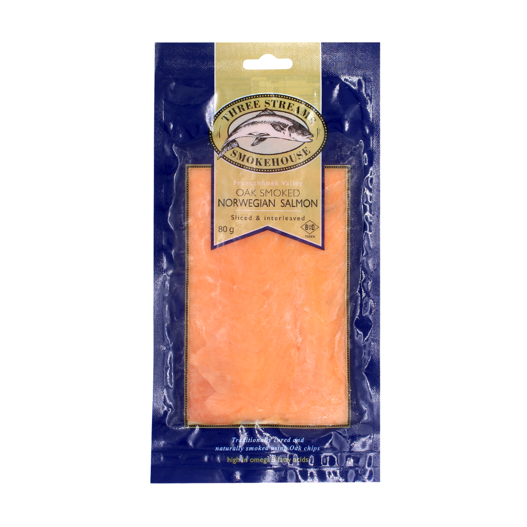 Premium Grade Smoke Norwegian Salmon Slices 80G | Available in CPT & GP only